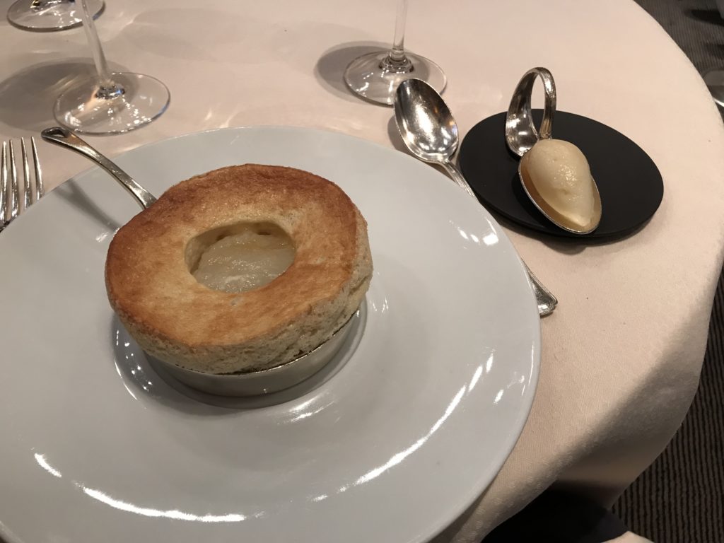 Maison ROSTANG Soufflé Chaud Poire 