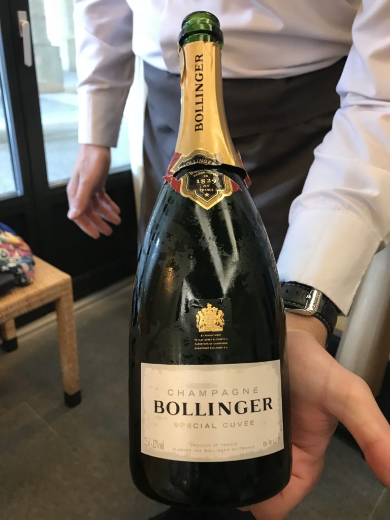 Restaurant du palais royal champagne Bollinger