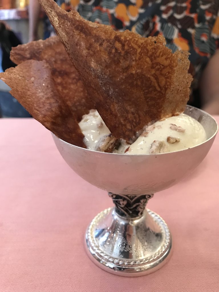 Restaurant La Poule au Pot glace vanille 